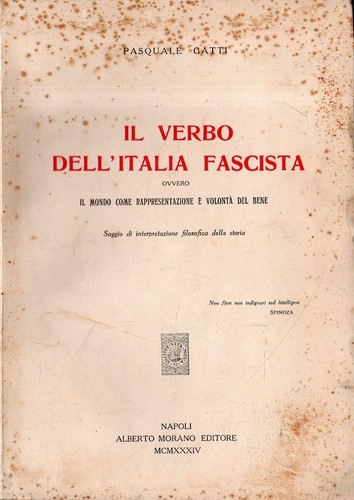 Verbo dell italia fascista - il,
